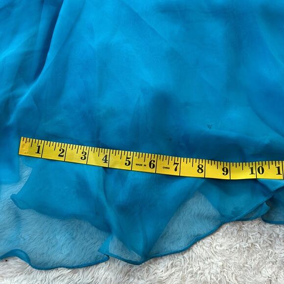 Dave and Johnny Laura Ryner chiffon, and rhinestone cocktail party maxi dress 10 - Picture 9 of 9